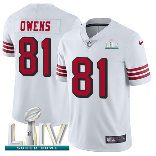 San Francisco 49ers Nike #81 Jordan Matthews White Super Bowl LIV 2020 Rush Men Stitched NFL Vapor Untouchable Limited Jersey->youth nfl jersey->Youth Jersey